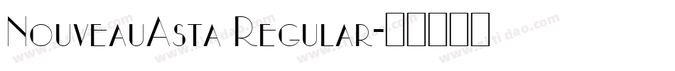 NouveauAsta Regular字体转换